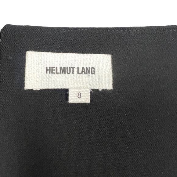 Helmut Lang Skirt Strata Print Pockets White Black Linen Blend Mini Women's 8 - Picture 5 of 12